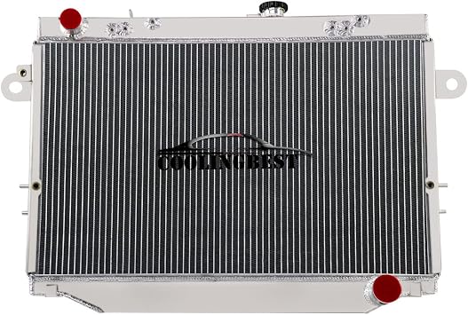 4 Row Aluminum Radiator for LandCruiser Land Cruiser FZJ105R/HDJ100R/HZJ105R 4.2 4.5 1HZ 1998 1999 2000 2001 2002 MT, Radiators 98 99 01 02