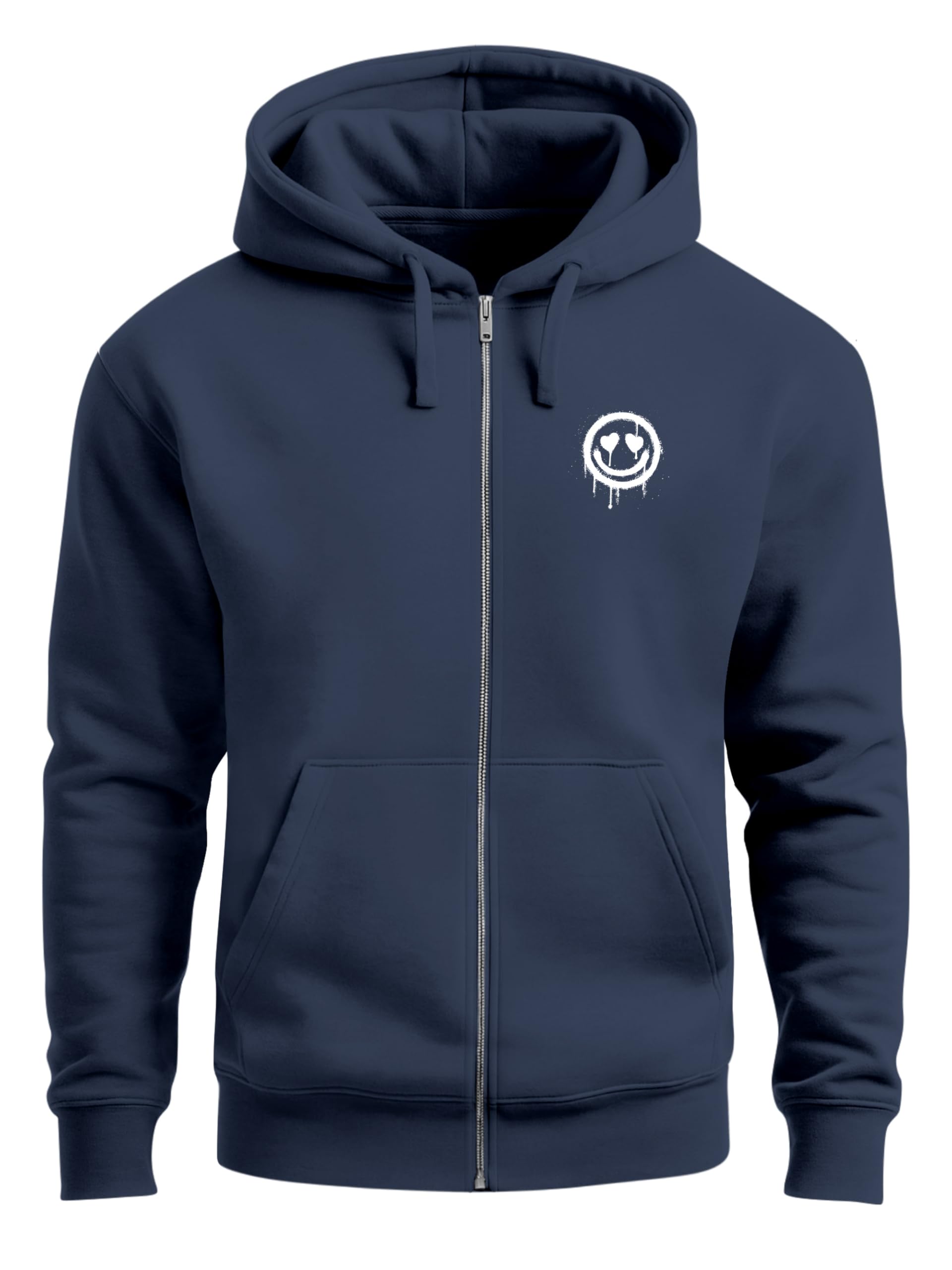 Felpa con cappuccio zip-THROUGH da uomo Fashion Flat