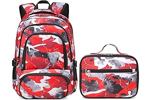 BLUEFAIRY Kids Backpack & Lunch Box Set Backpacks for Boys & Girls