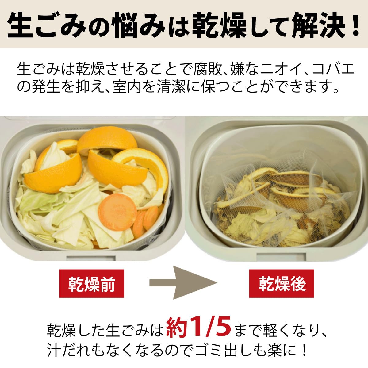 Amazon.co.jp: パリパリキュー 生ゴミ処理機 家庭用 温風乾燥式 助成金 