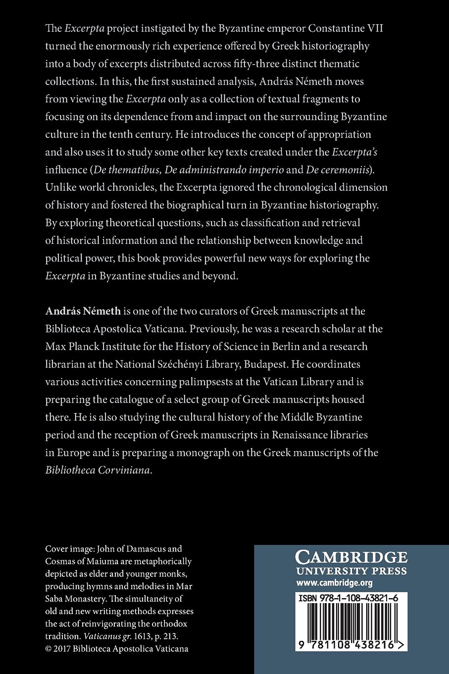 The Excerpta Constantiniana and the Byzantine Appropriation of the Past