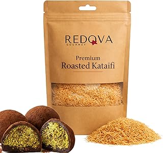 Redova Premium Toasted Kataifi Shredded Fillo Dough 200g (7 oz) – Ready to Use Crispy Kadayif for Dubai Chocolate Bars, Pistachio Filling, Muhallebi & Kunafa – Vegan, Made in Turkey (7 oz)