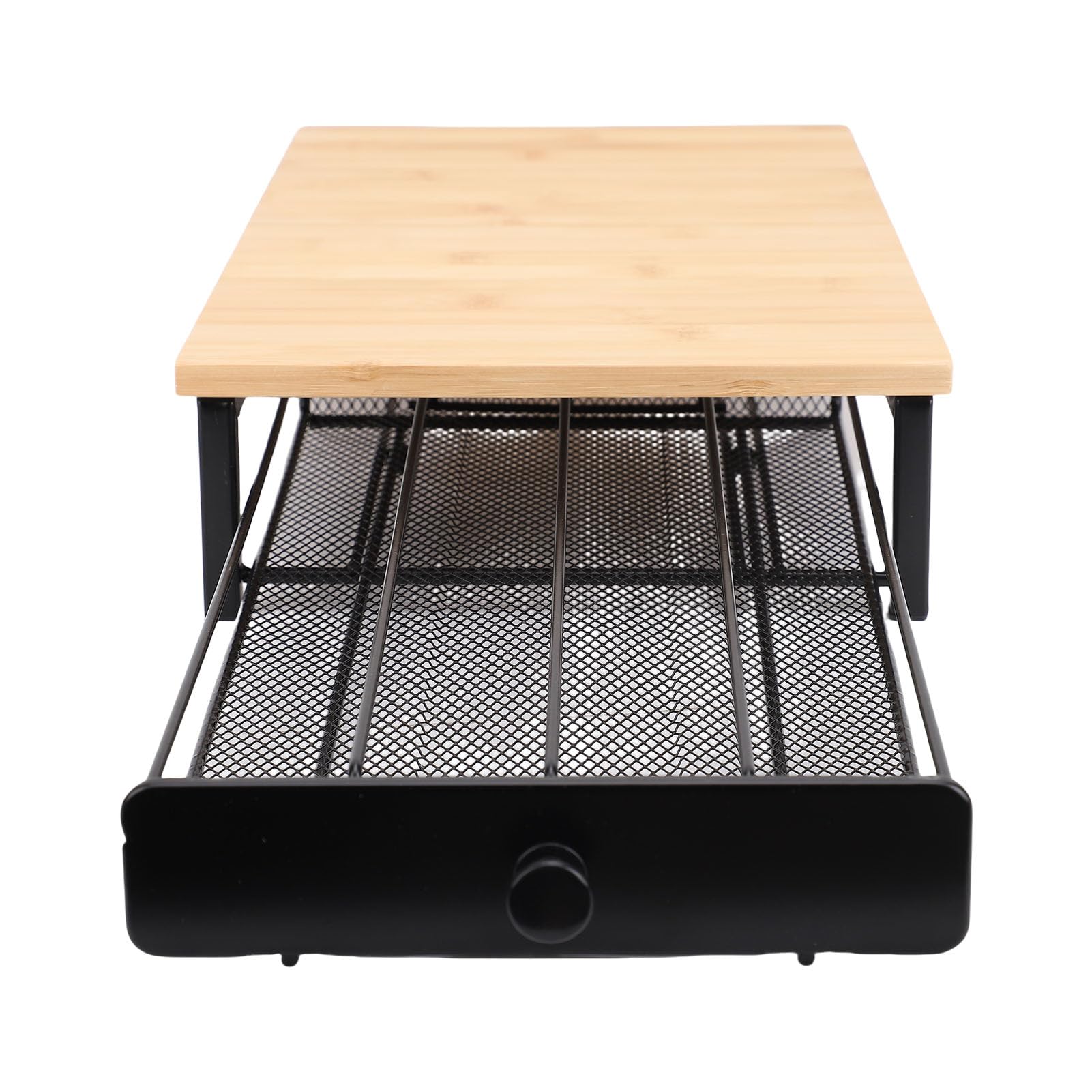 Organizador de Cajones para Cápsulas de café, Estante de Almacenamiento de Metal y Madera con Capacidad para 40 Cápsulas, Diseño que Ahorra Espacio en la Encimera para Cocina de Oficina en