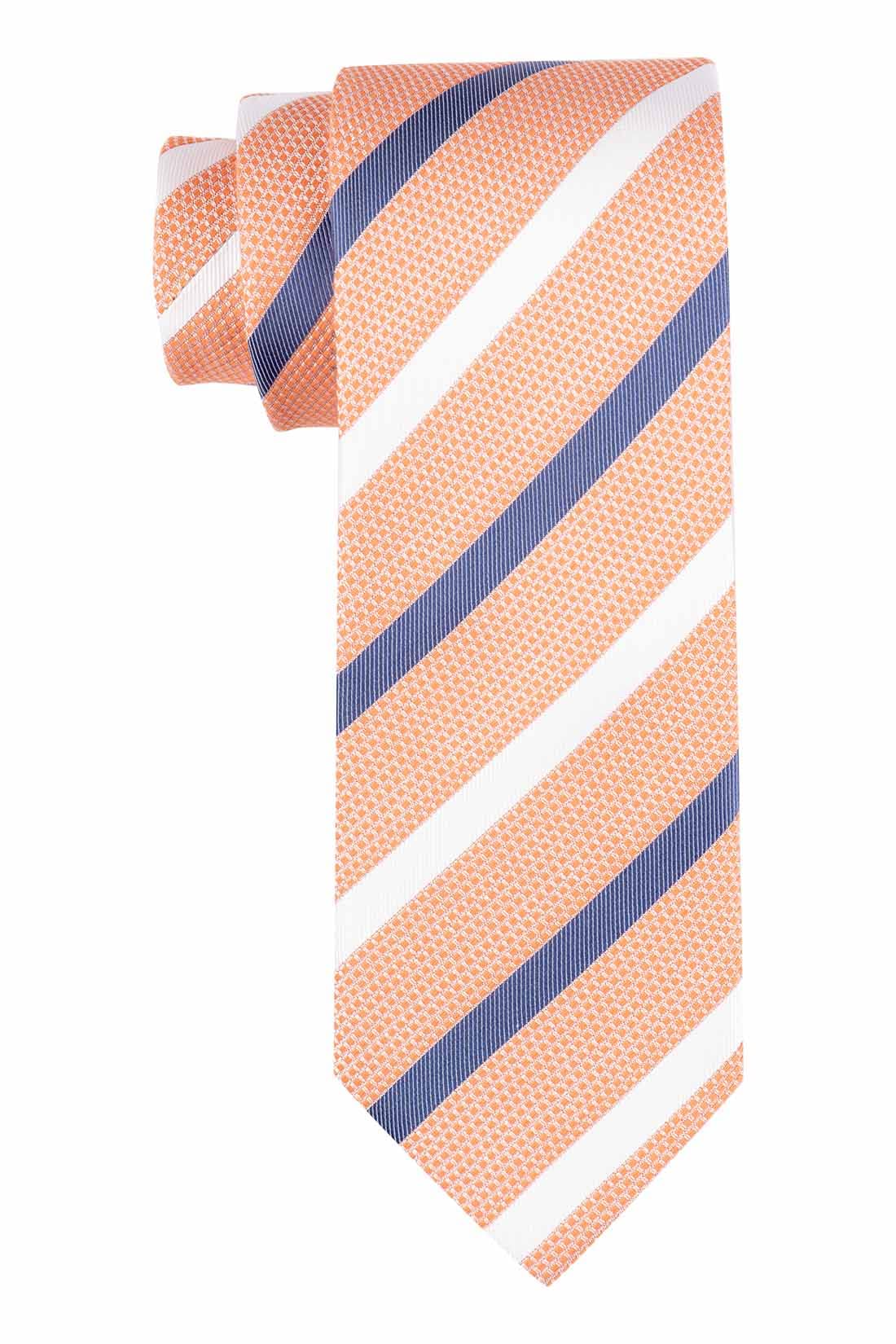 The Tie HubStripe 100% Silk Necktie For Men