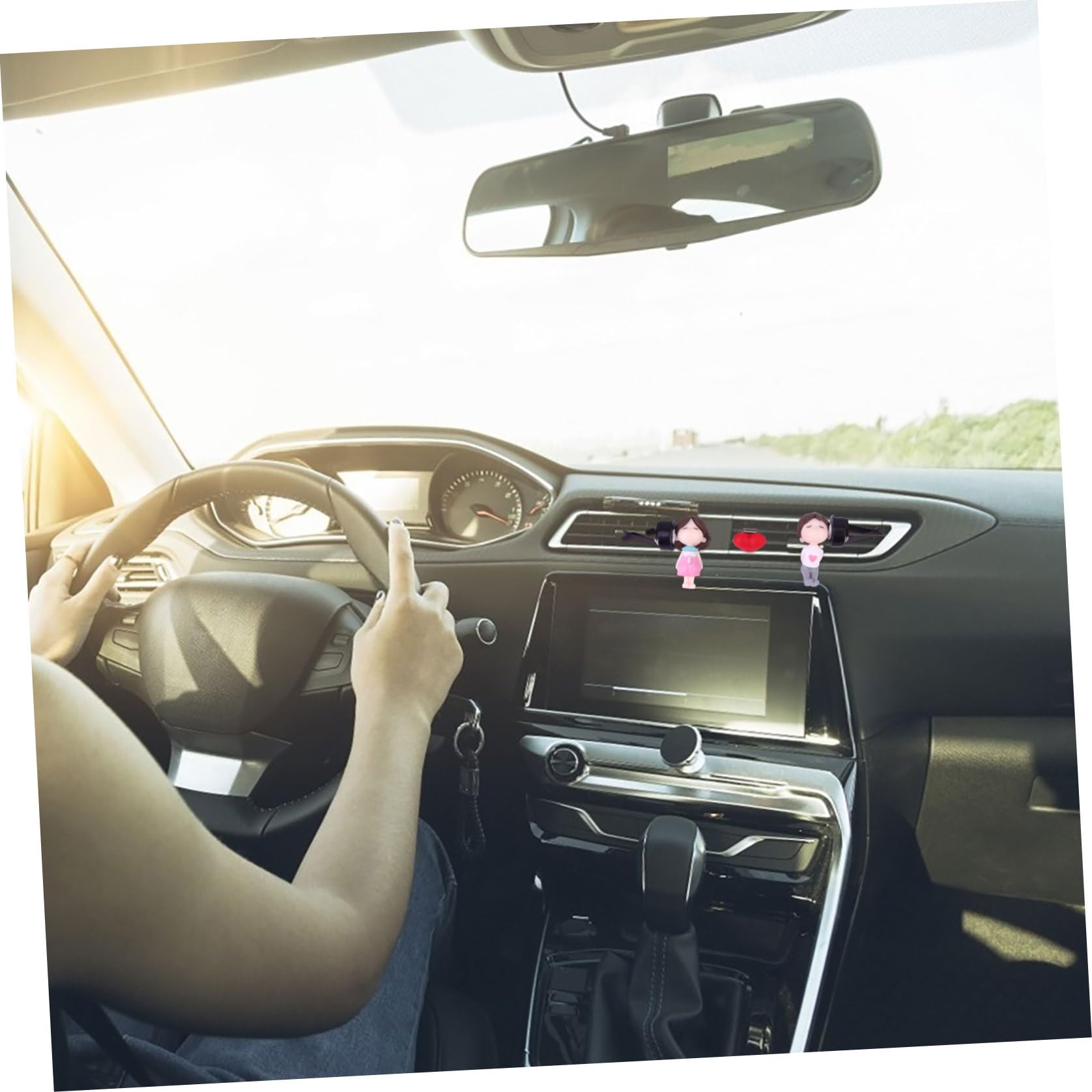 ULTECHNOVO 3sets Clip Profumo Auto Forma Di Diffusore Creativo Per Auto Decorazione Carina e Funzionale Per Ventilazione Odore Fresco e Atmosfera Incantevole