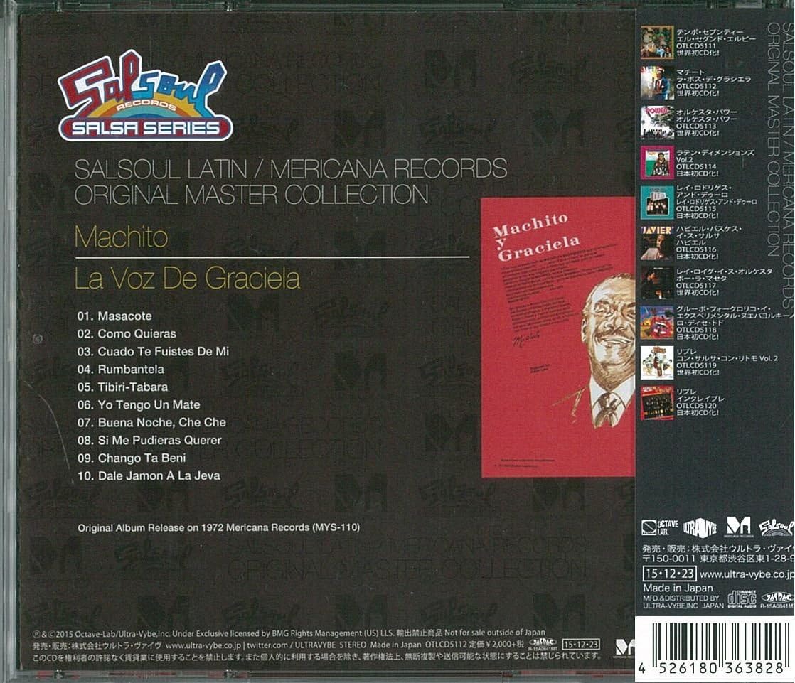 MACHITO AND HIS ORCHESTRA MACHITO Y SU ORQUESTA - La Voz De Graciela - Disque CD