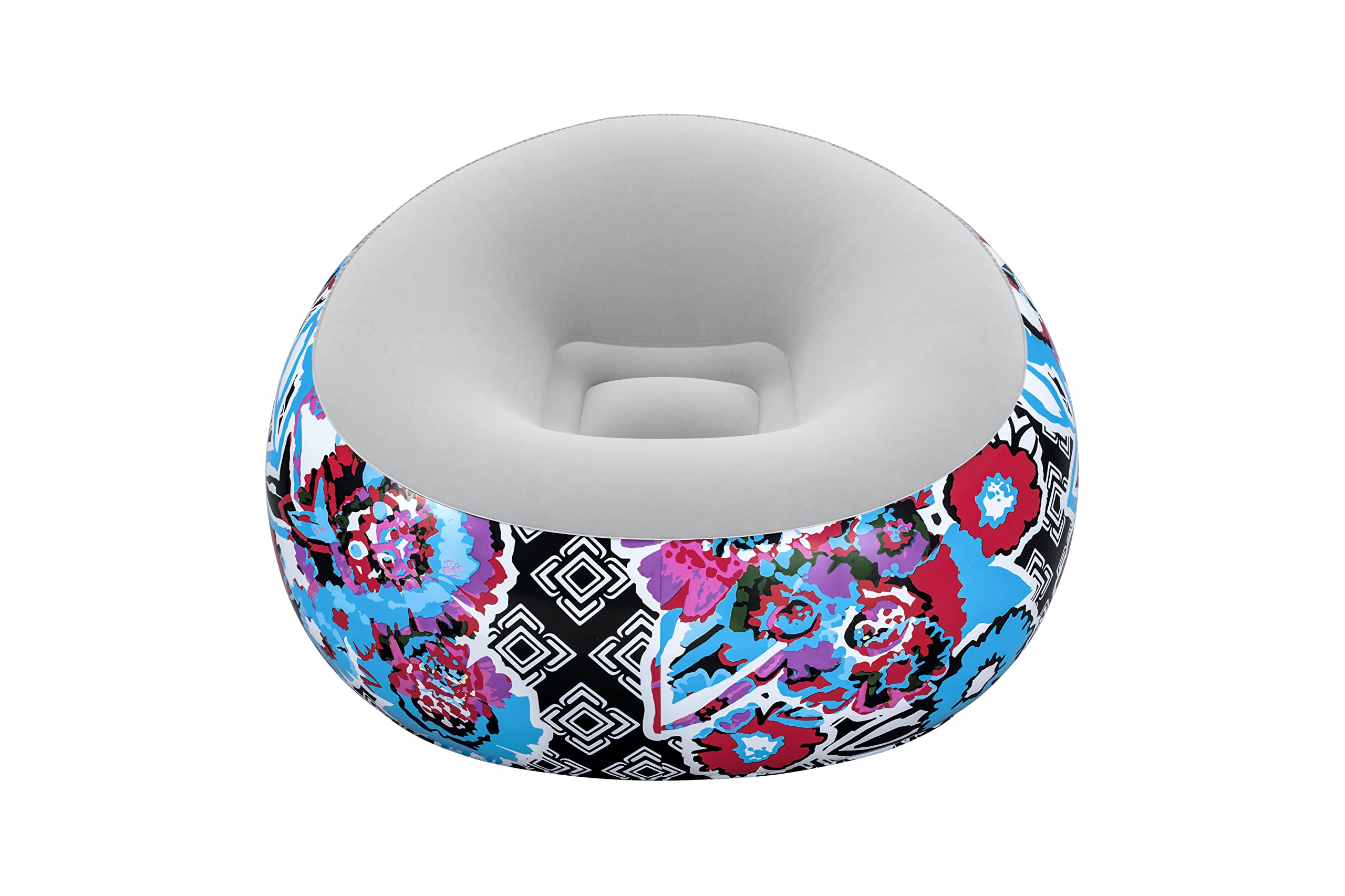Bestway Inflate A Łóżko Dmuchane, Wielokolorowy, 112 x 112 x 66 cm
