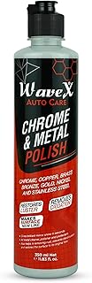 Wavex Metal Polish 350g For Chrome, Copper, Brass, Bronze, Gold, Nickel and Stainless Steel. All Metal Cleaner, Rust Remov...