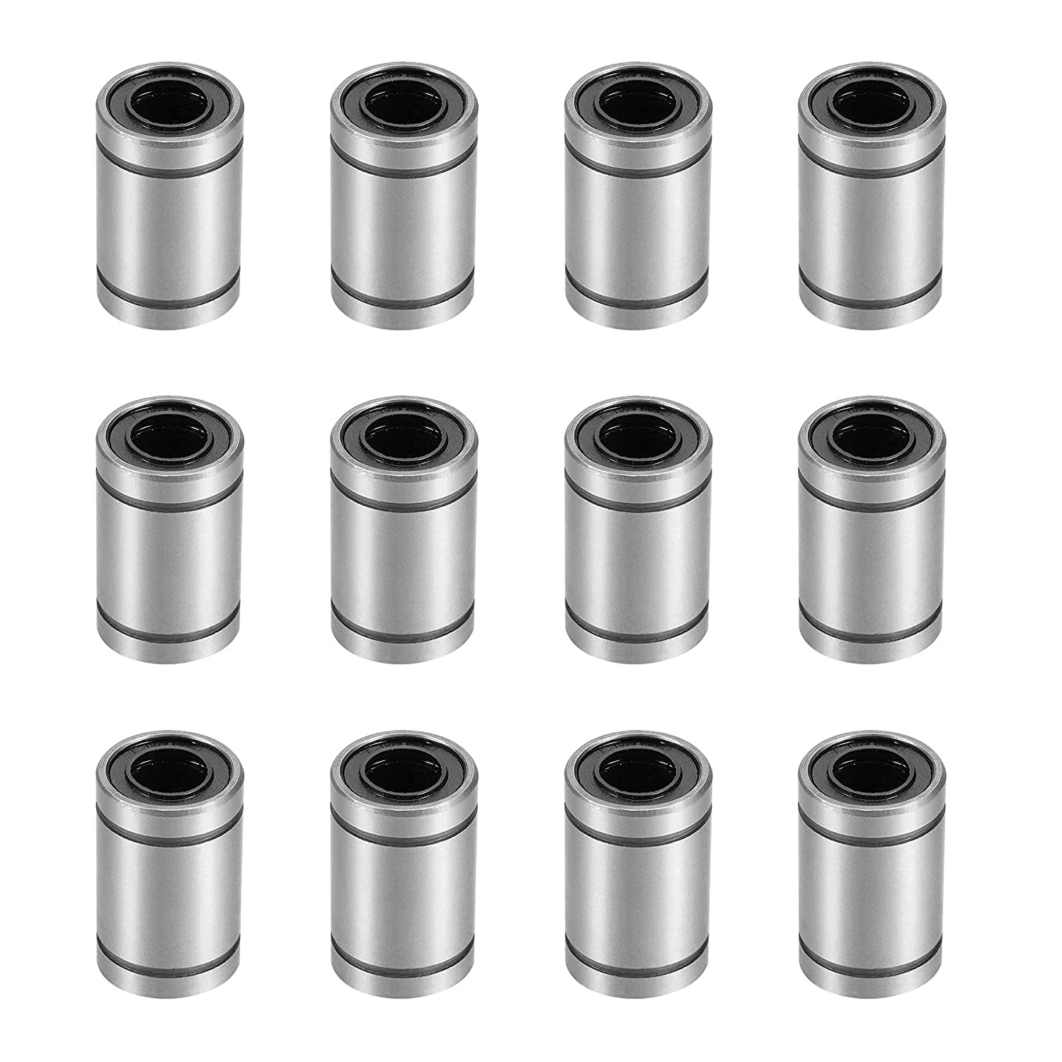 12 Pieces - LM8UU 8mm Linear Ball Bearing for 3D Printer RepRap Prusa CNC Parts