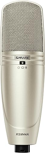 Shure KSM44ASL - Micrófono de estudio con condensador de doble diafragma (tamaño grande)