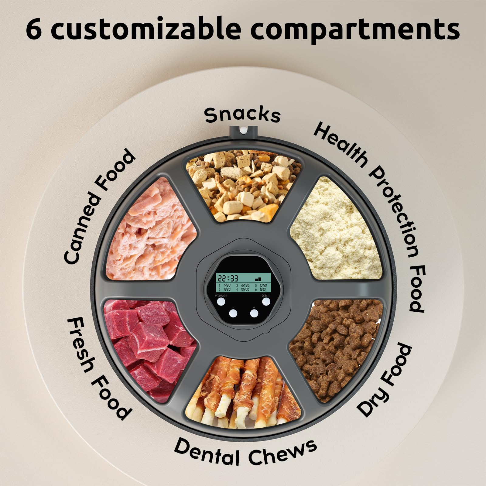 Wet & Dry Automatic Cat Feeder Wet Food Refrigerated，Timed Cat Wet Food Dispenser Automatic Dog Feeder Pet Auto Dry frienhund Electric，comedero automático para Gatos - image 2