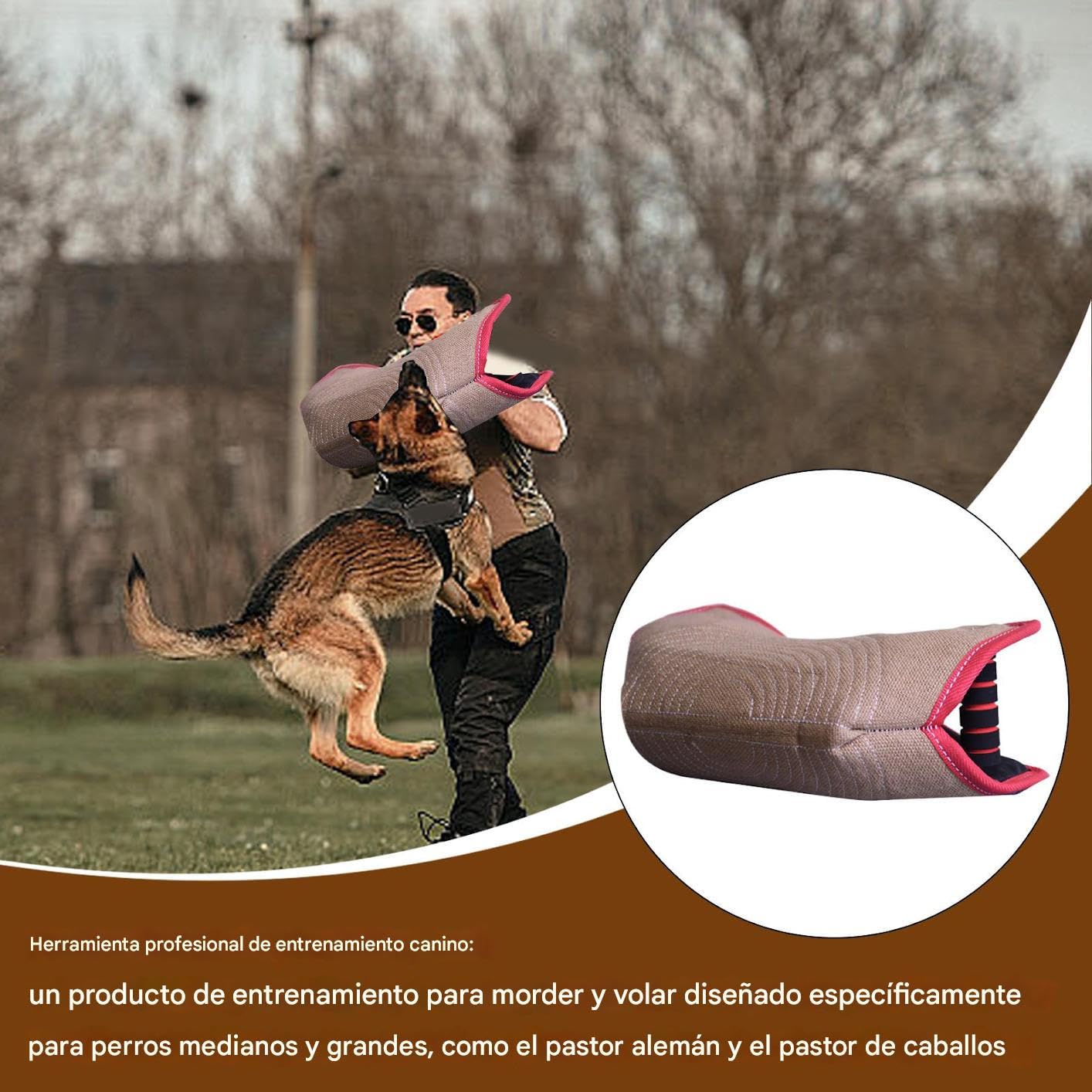 Manga para Entrenamiento Canino, Equipo De Adiestramiento para Perros Manga Plegable, Resistente para Tirones Al Aire Libre En Patio Y Ejercicio con Cachorros