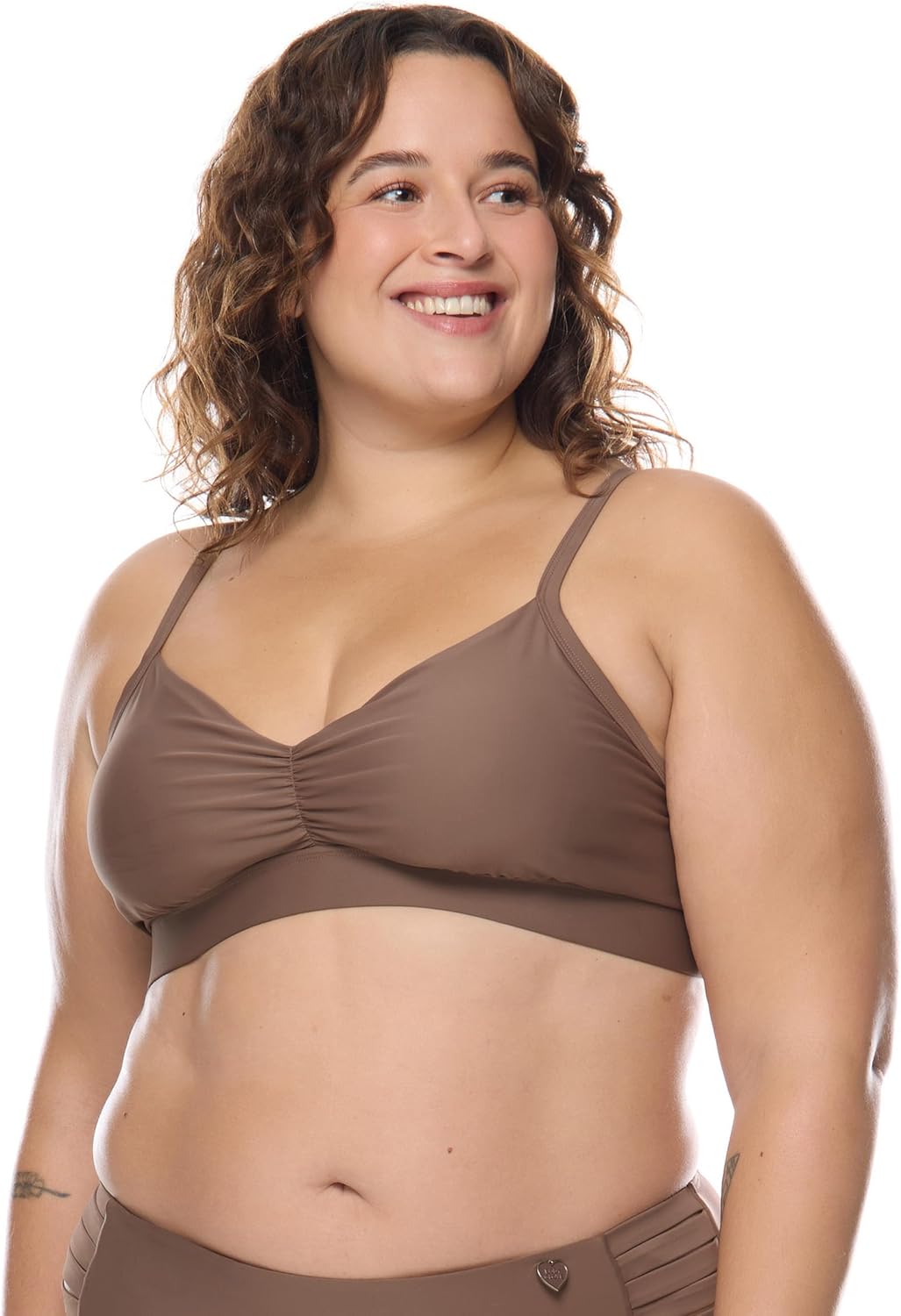 Body Glove Drew Plus Size Bikini Top Swimsuit with Adjustable Tie Back Detail, Available in Sizes 1X,2X,3X