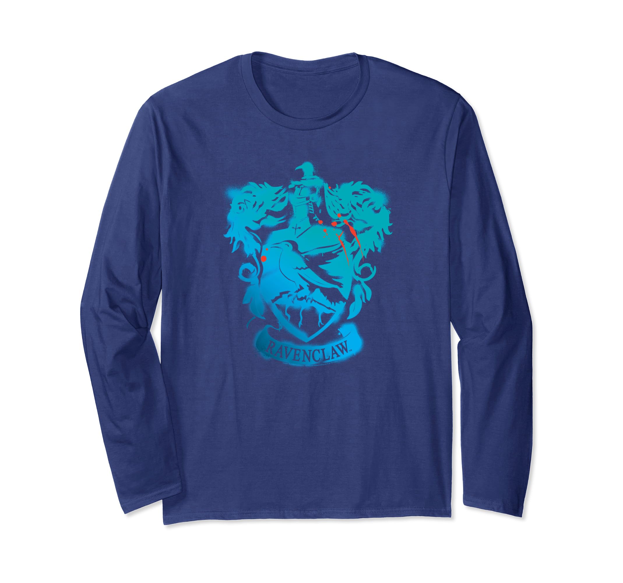 Wizarding WorldHarry Potter Ravenclaw Crest Stencil Long Sleeve T-Shirt