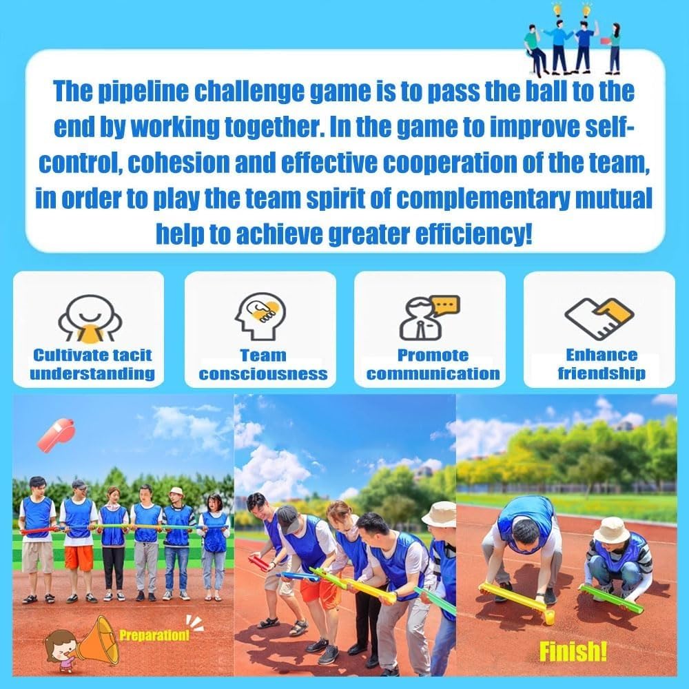 Juegos de Team Building, Juegos de Trabajo en Equipo: Juego desafío tuberías, Juegos Equipo, Actividades grupales, al Aire Libre for la Empresa