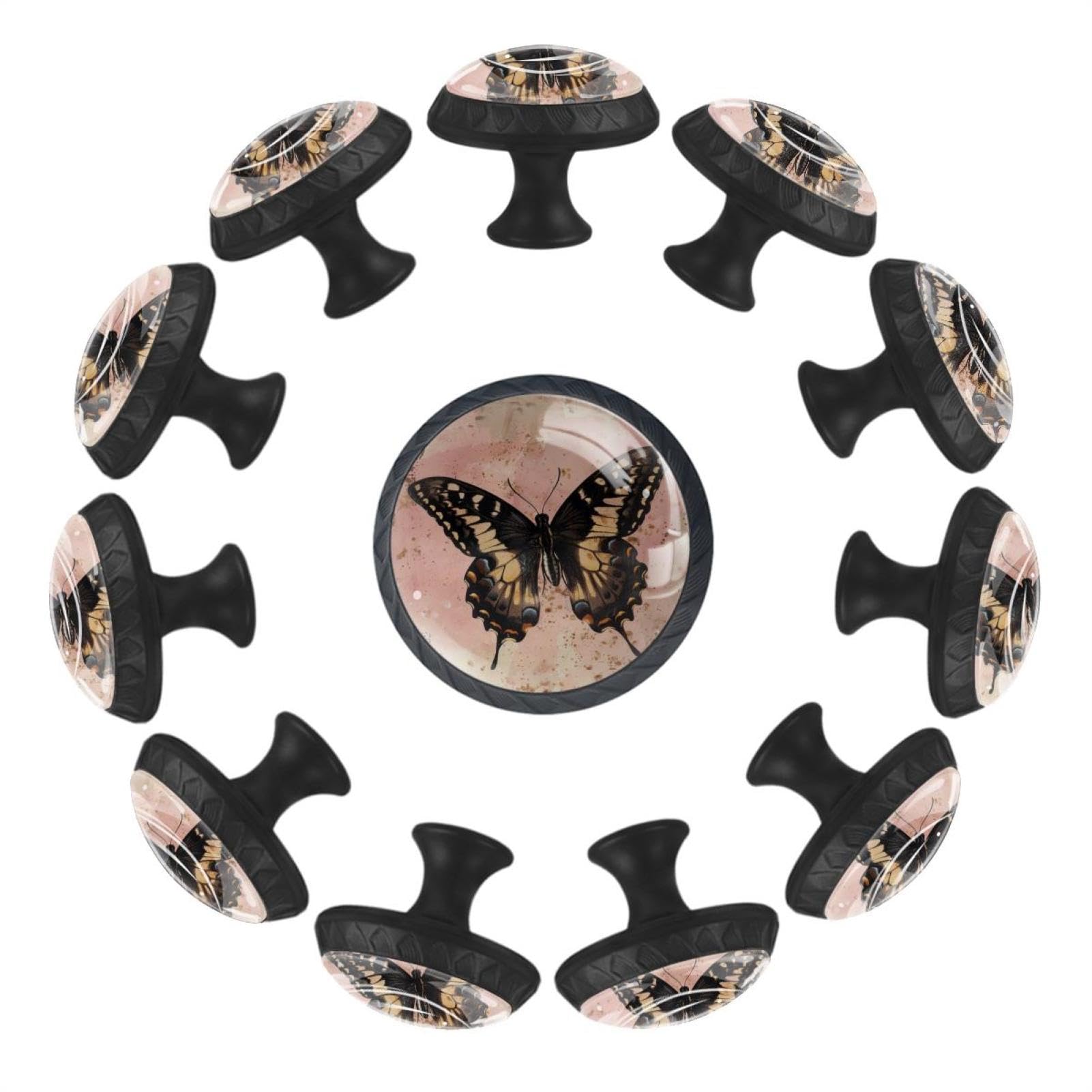 Boutons de tiroir papillon en verre pour customiser vos meubles de cuisine
