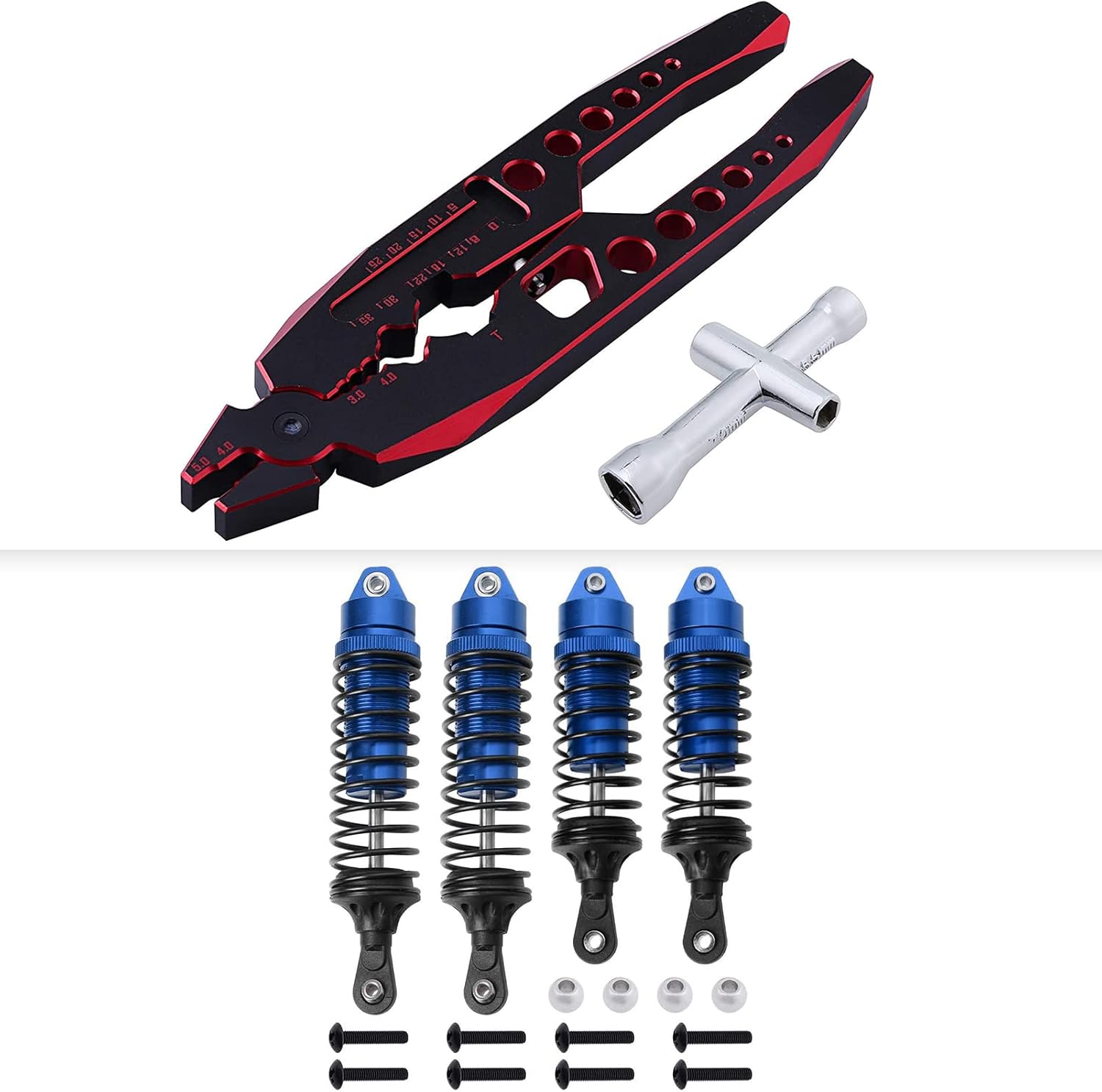 HobbyPark RC Shocks for Traxxas Slash 4x4 2WD Rustler and