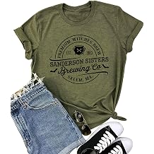 Sanderson Sisters Shirt Womens Funny Halloween Tshirt Fall Tee Tops