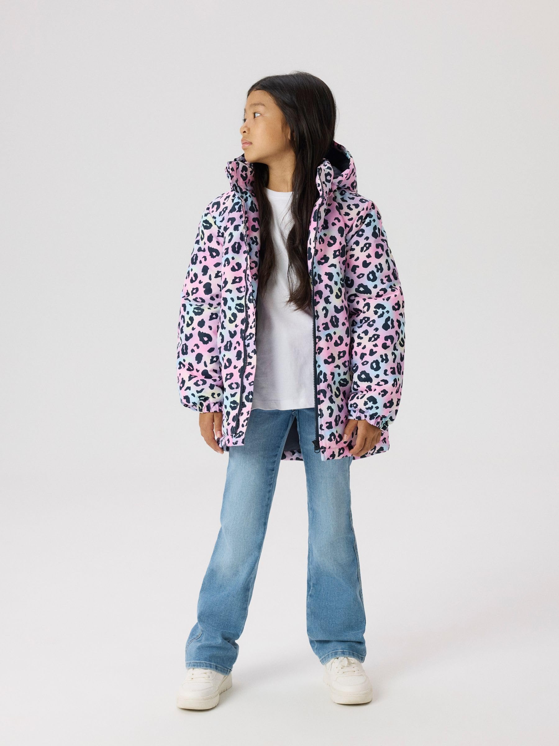 NAME IT Jacket Nkfmaxi Giacca Pa AOP Noos Bambine e Ragazze