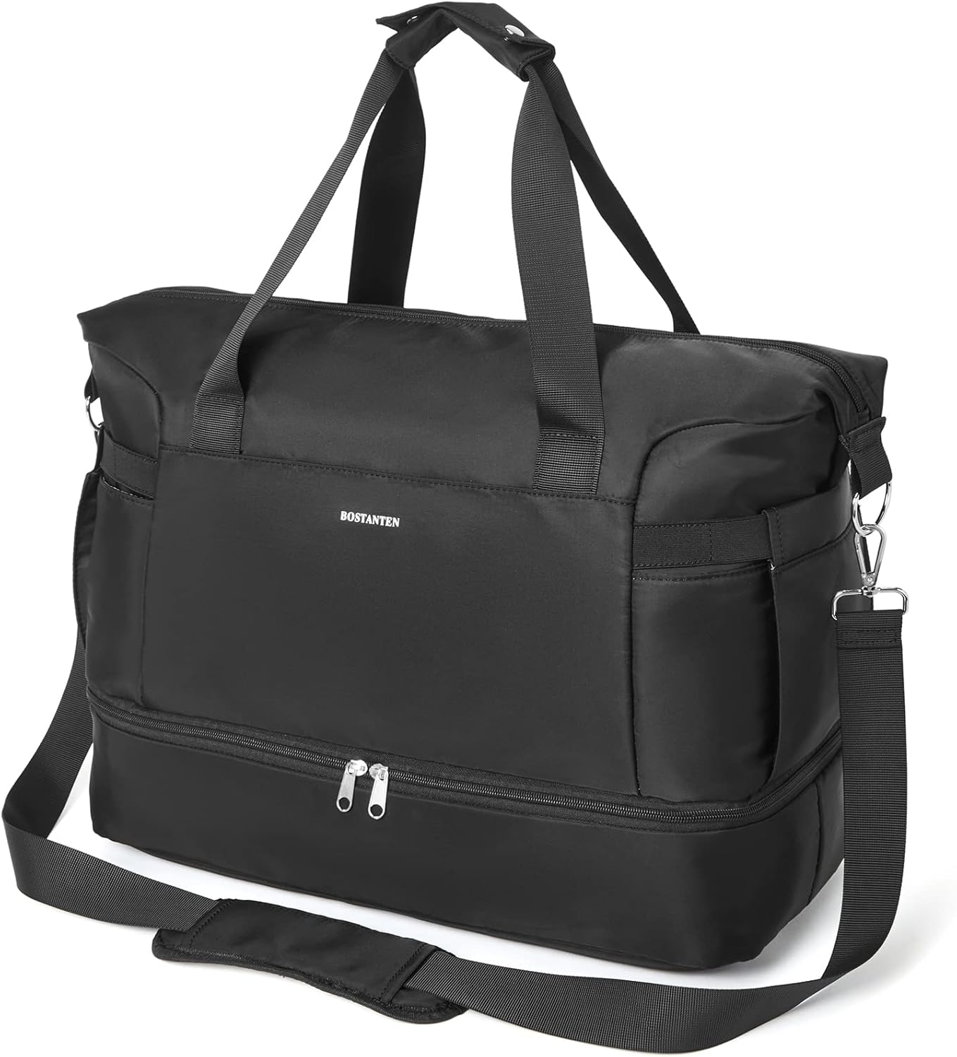 BOSTANTEN Gym Bag with Shoe Compartment Sports Travel Duffel Bag for