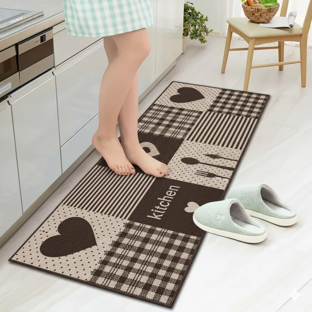 Roslen Kitchen Mats - Waterproof Memory Foam -3