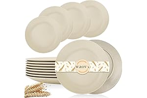 Sturdy and Elegant: Nordic Ware Unbreakable Wheat Straw Dinner Plates