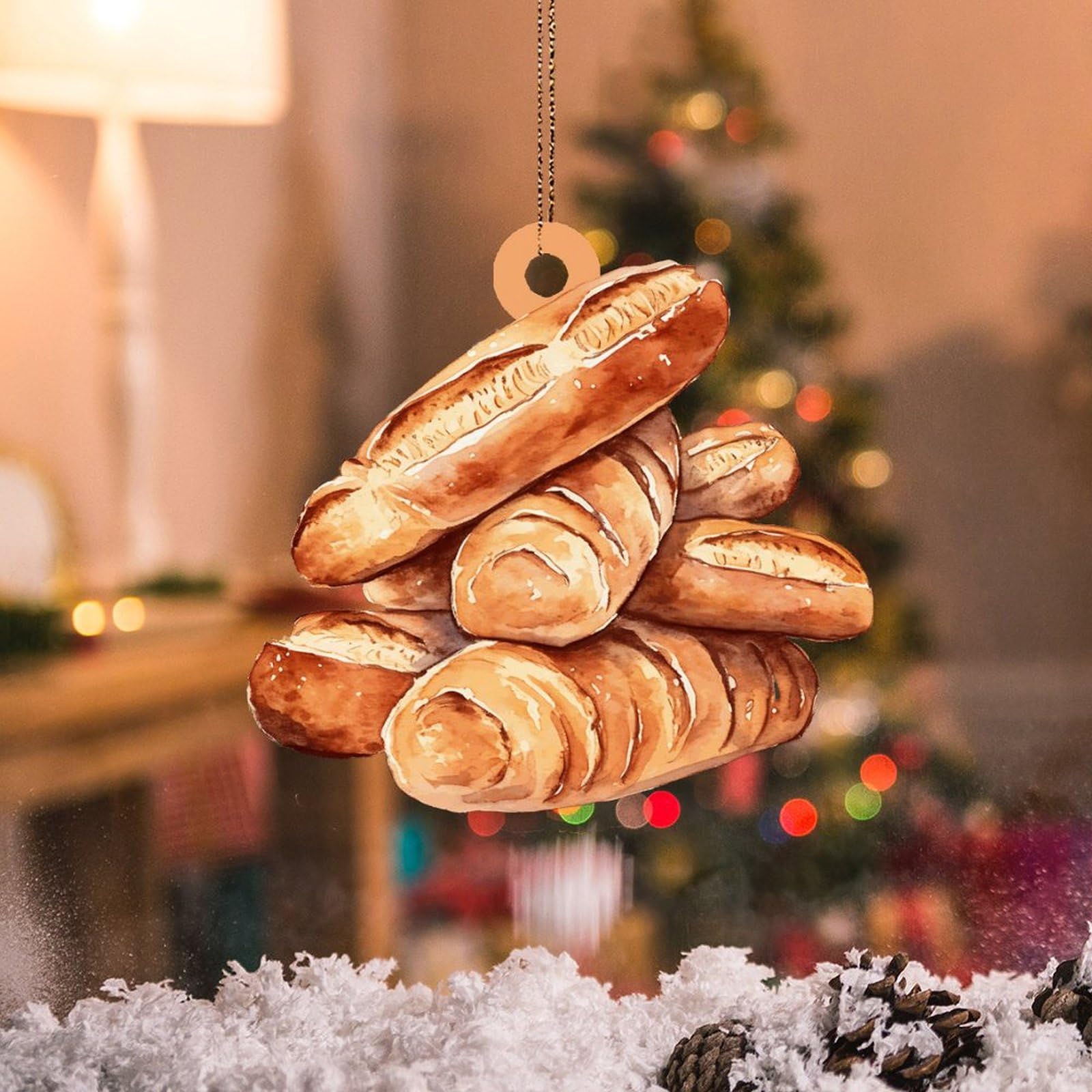 Décorations Noël En Acrylique 2D - Lot De 5 Ornements Double Face Pour Sapin, Intérieur, Cheminée | Déco Hiver Festive