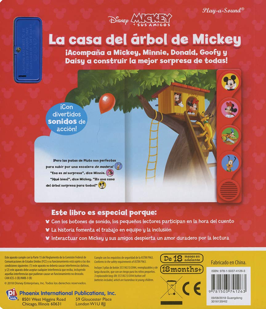 LIBRO DE FORMAS Y SONIDOS MICKEY 90TH LSSB: LA CASA DEL ARBOL DE MICKEY