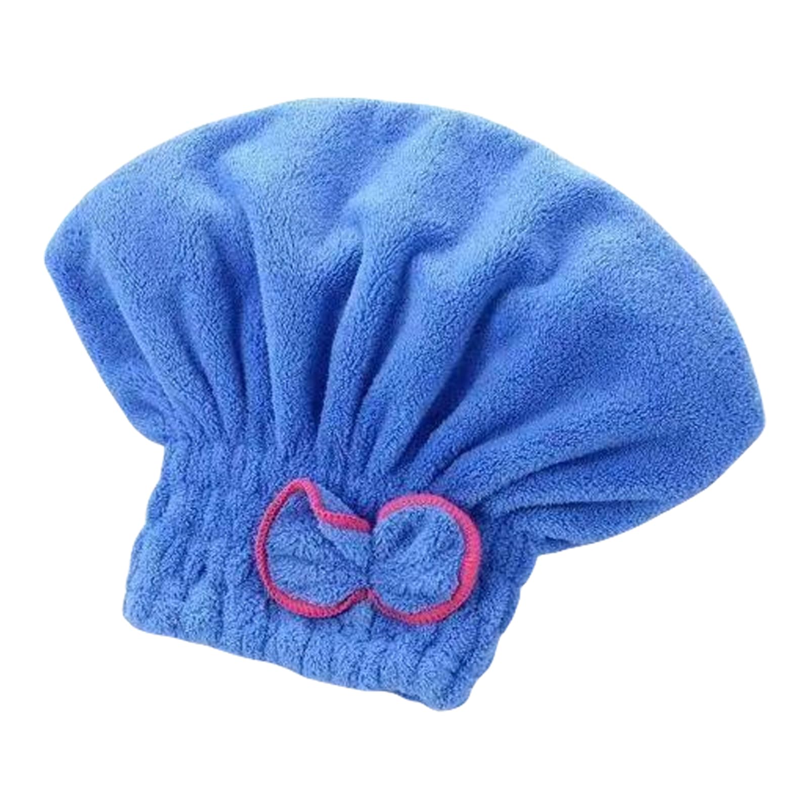 HDOYTXXM Accessories High Absorbency Hair Towel Wrap Fast Drying Corals Velvets Towel with BowKnot for Wet Hair Super Absorbent Turban