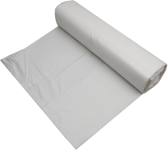 40L White Swing Bin Liners/Bags - Roll of 100 refuse sacks - White
