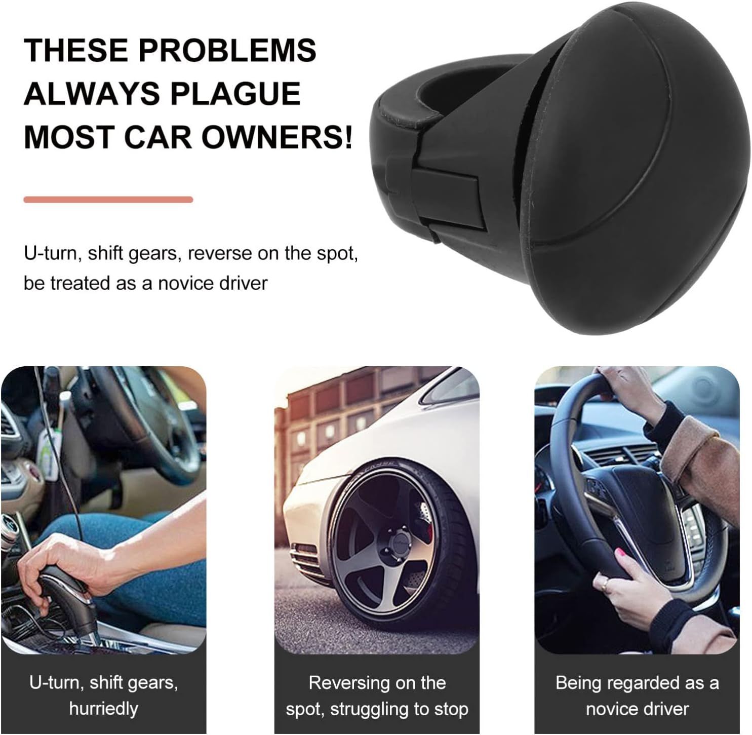 絶妙なデザイン ハンドルスピンナー ハンドル 旋回ノブ 車 トラック カー用品 アクセサリー 片手 ドライブ アウトドア シンプル Riosmauricio Com