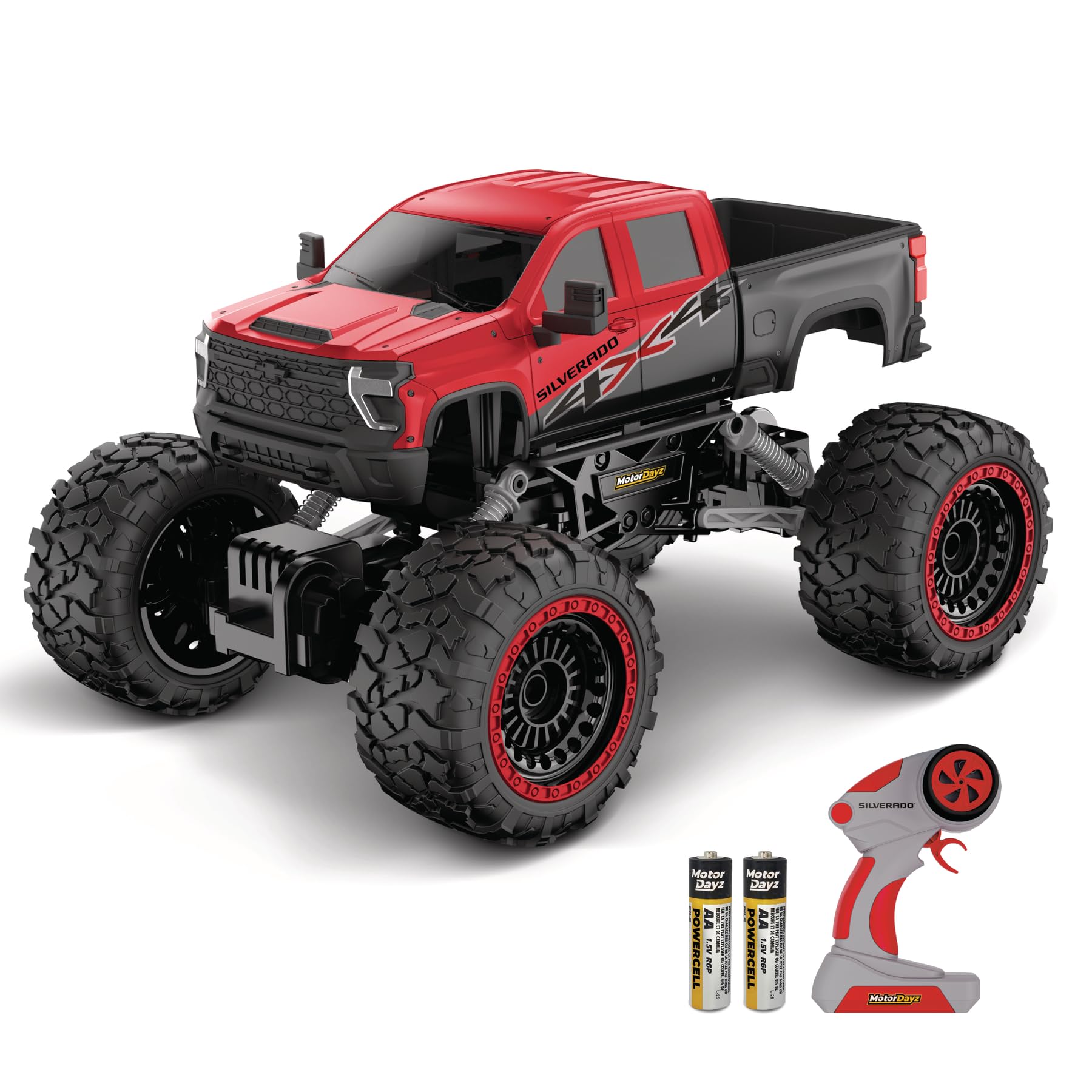 RC 4WD Heavy Metal Chevrolet Silverado Truck 1 14 Scale Remote Control Car Stamped Metal Body 2 4GHz