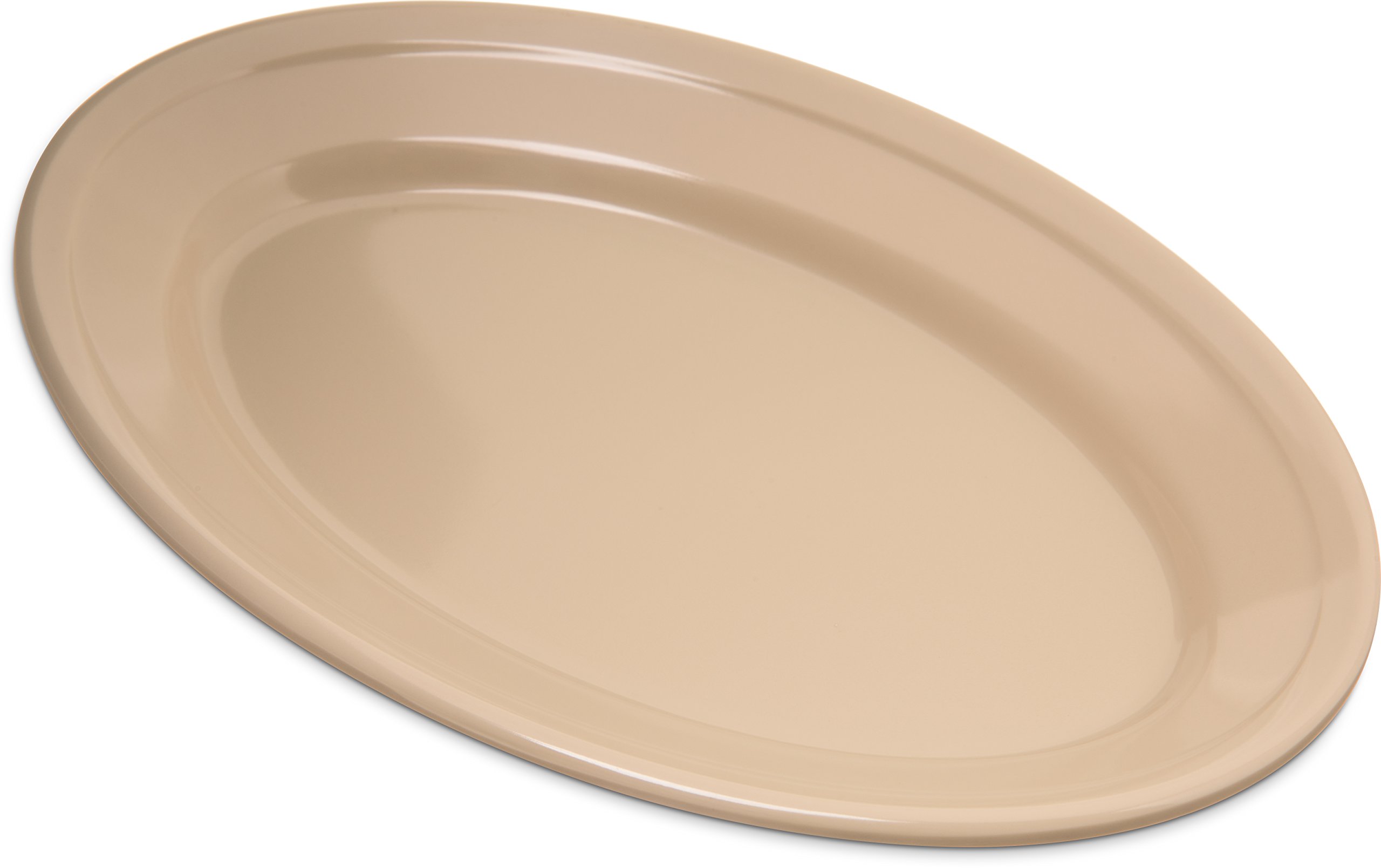 Plat ovale en mélamine beige Carlisle Dallas Ware 23x16 cm