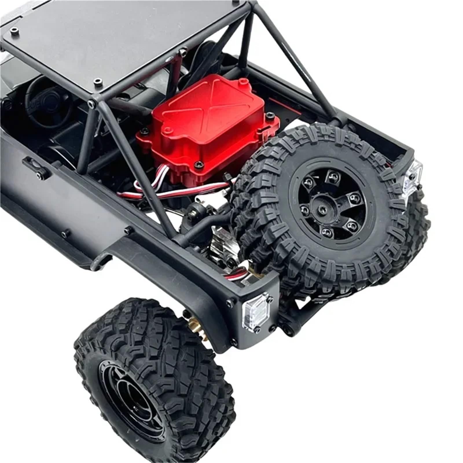 para Hyper Go para MJX para H12Y 1/12 RC Modelo Crawler Car Truck Aluminio Sintonización Eléctrica Receptor Accesorios para Cajas Kit De Piezas Mejora RC Orugas Maquetas