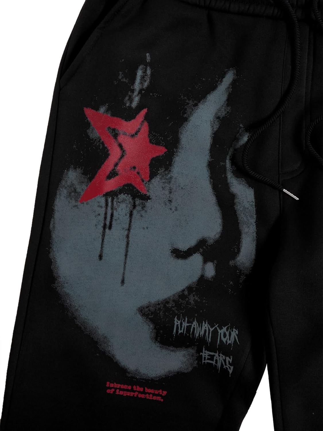 SOLY HUX Men's Graphic Sweatpants Drawstring Elastic Waist Y2k Joggers Pants Streetwear - Image 2
