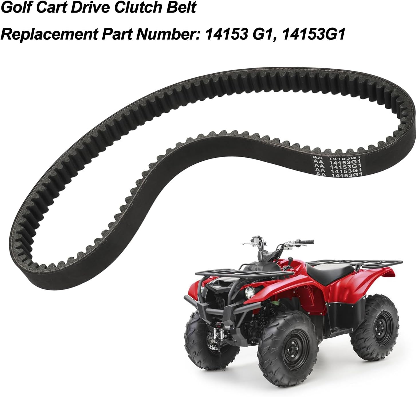 Cart Drive Belt 14153 G1 for Marathon 1976-1987 Easy Installation and Enhanced Performance
