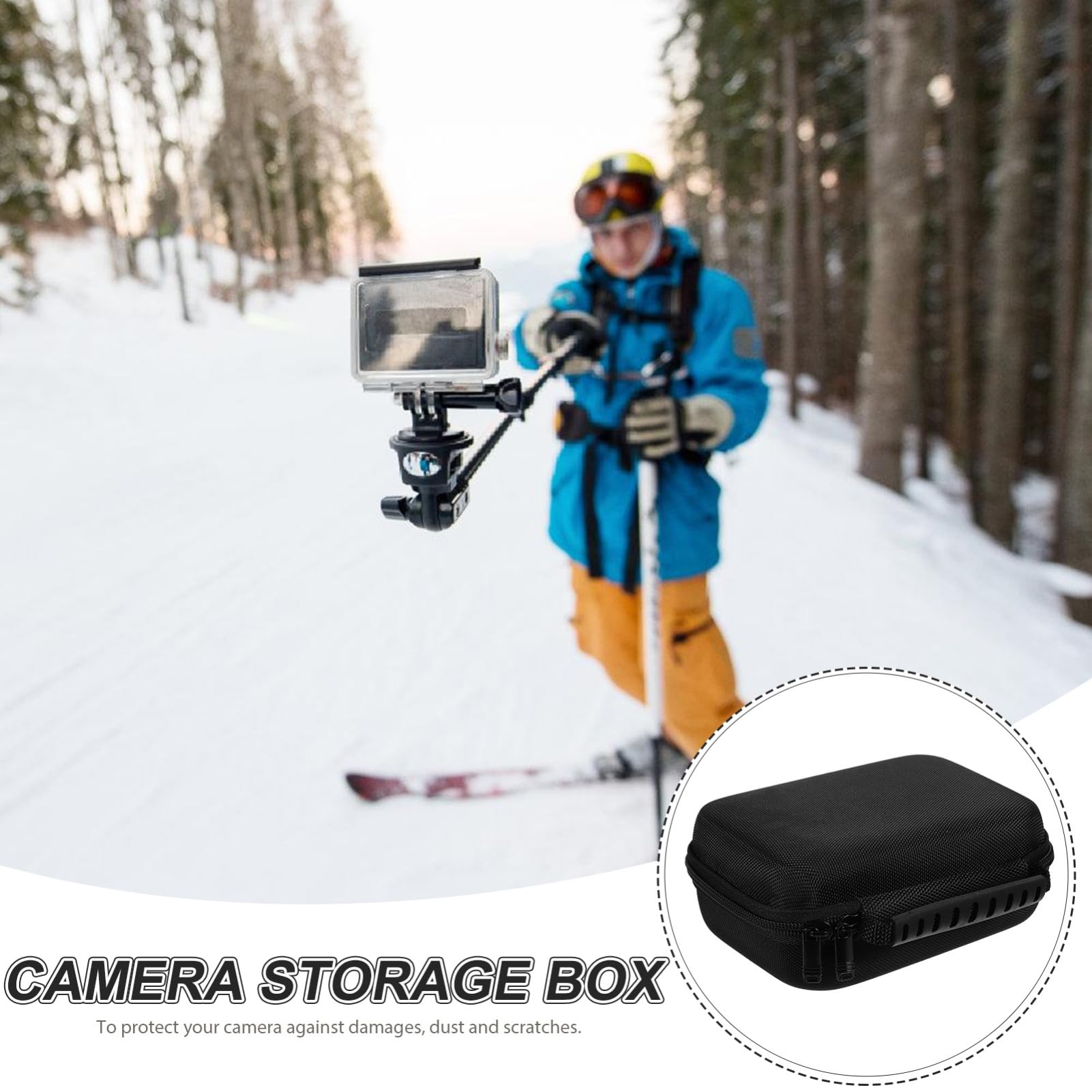 Angoily Borsa Fotografica Da Viaggio Piccola Custodia Per Fotocamera Borsa Portatile Leggera Con Cerniera Per Fotocamera