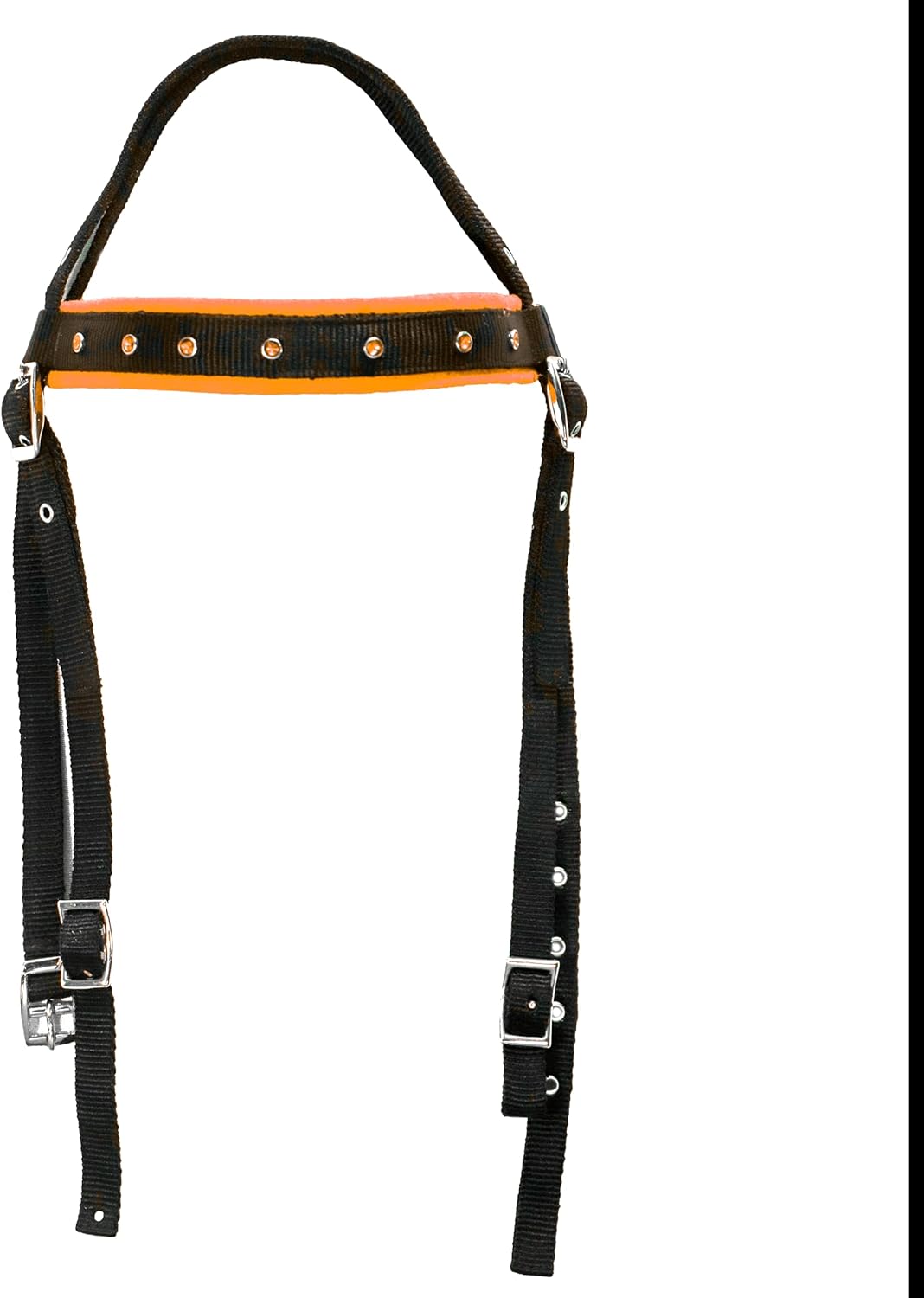 HUMAYL Saddlery Tack Set Headstall Breast Collar and Reins Western Barrel Racing Crystal Show Horse Synthetic Nylon Padded Browband Horse Saddle Multiple Color for Horses Size: Full-Cob, H026