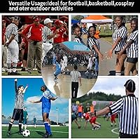 Vista 5 de Shinestone Camisa de árbitro, camisa de disfraz de árbitro para mujeres y hombres, cuello con cremallera para deportes y Navidad