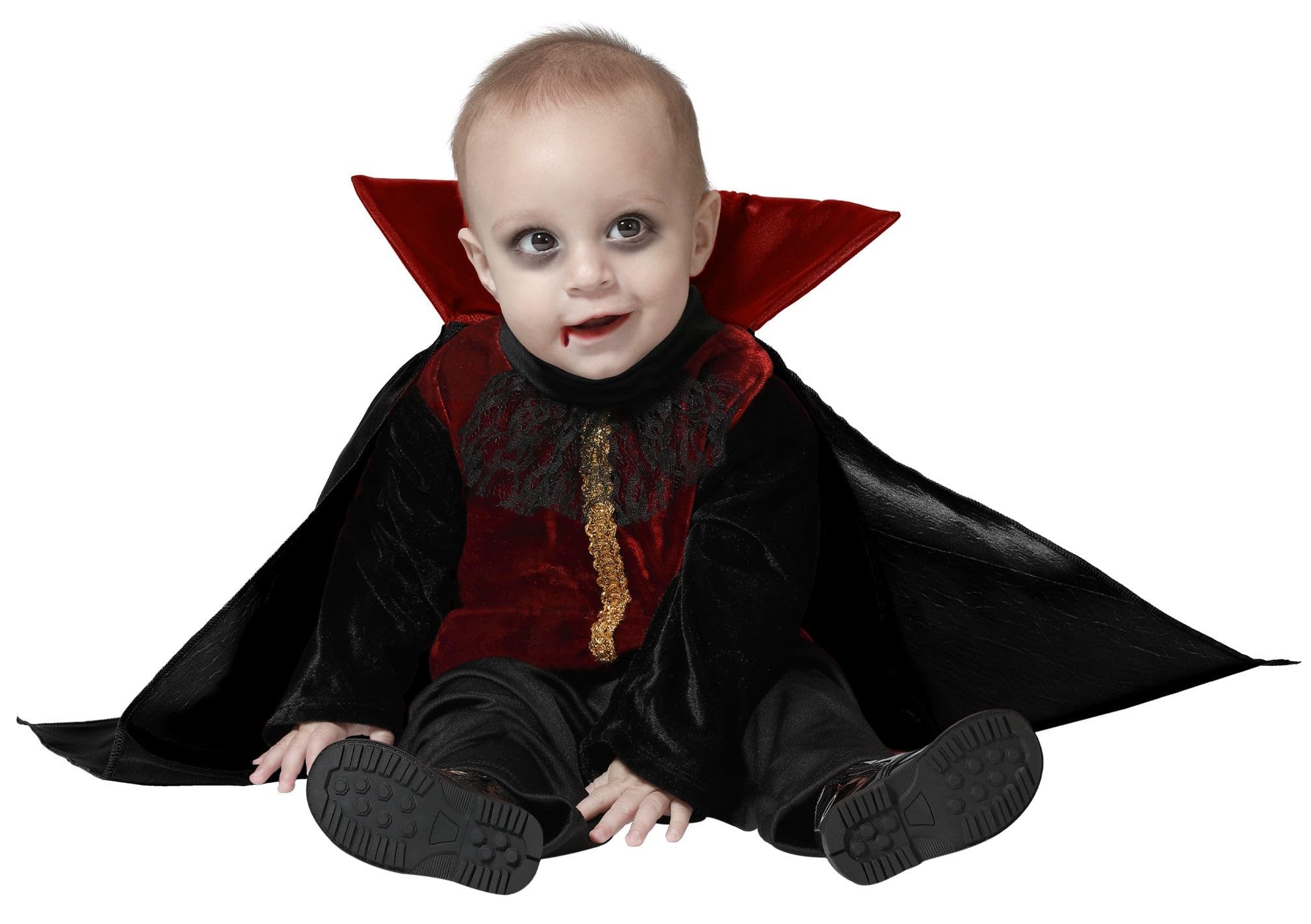 Atosa Vampire Baby Boy Costume Black and Red 24 Months