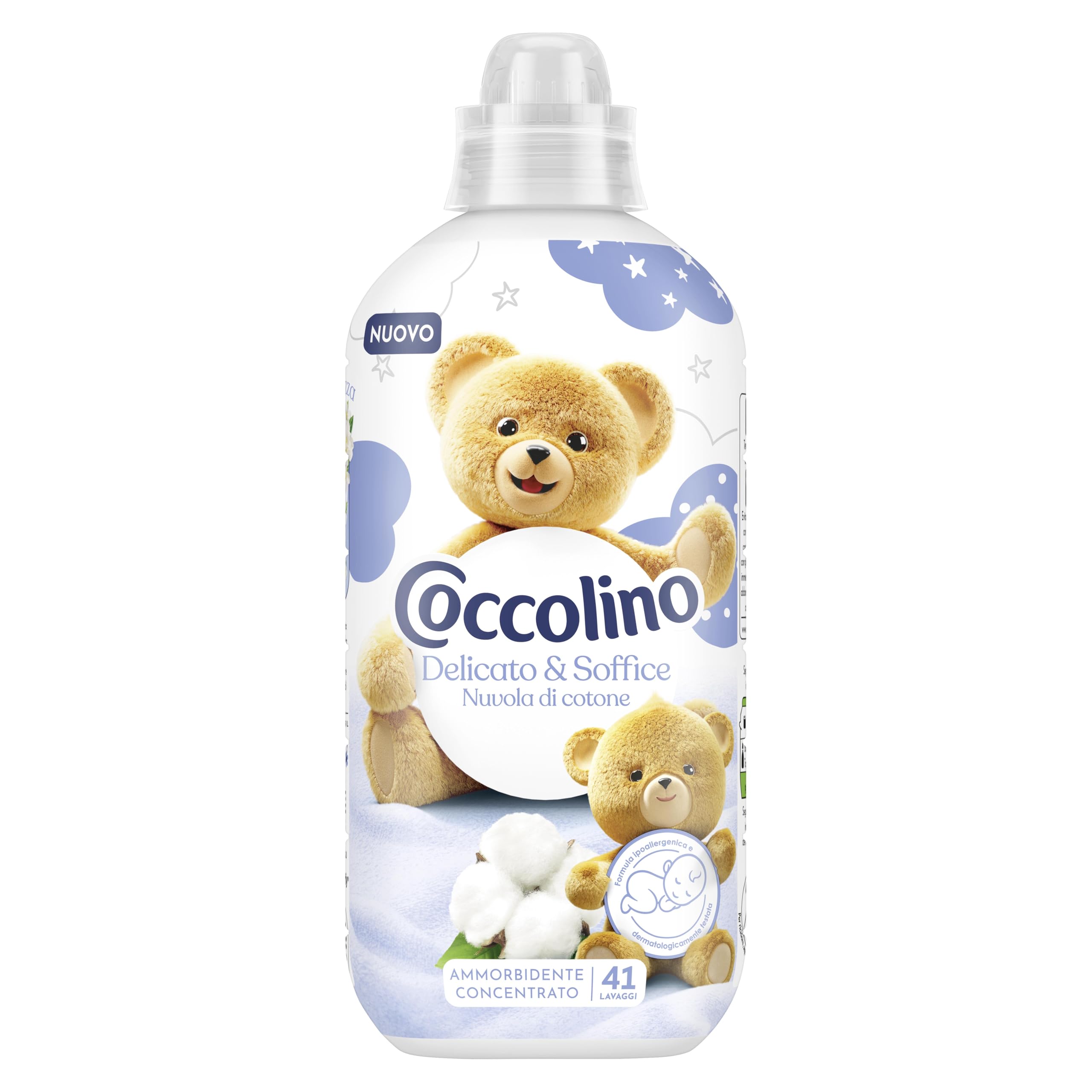 Coccolino Ammorbidente Concentrato Delicato e Soffice, Ipoallergenico e Dermatologicamente Testato, Formato Fino a 336 Lavaggi, 8 Pezzi da 980 ml