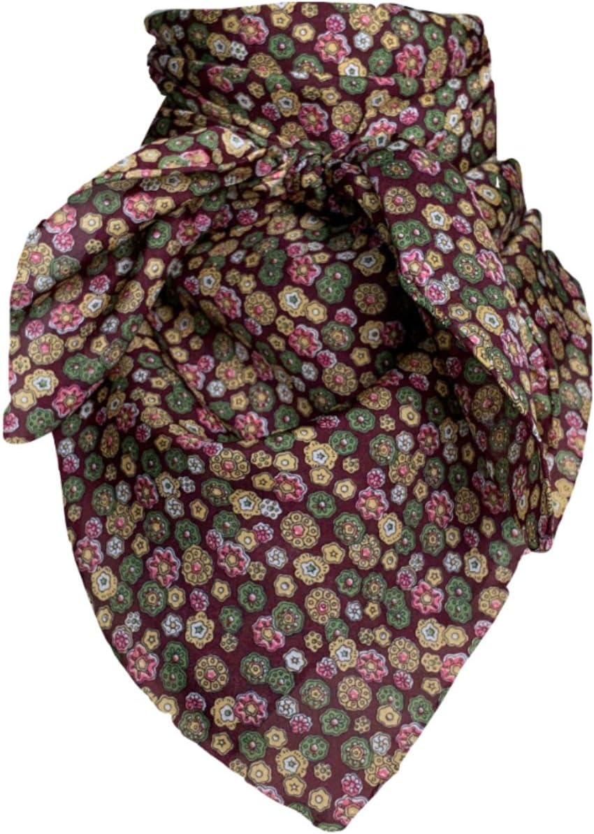 Wyoming Traders Frontier Calico Cowboy Wild Rag 100% Silk Scarf Bandana Multiple Colors 34.5"