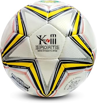 Soccer Ball Size 5 | Premium Match & Training Ball for Adults & Kids | Durable Synthetic Leather | World Cup Design | Grass, Turf, Indoor