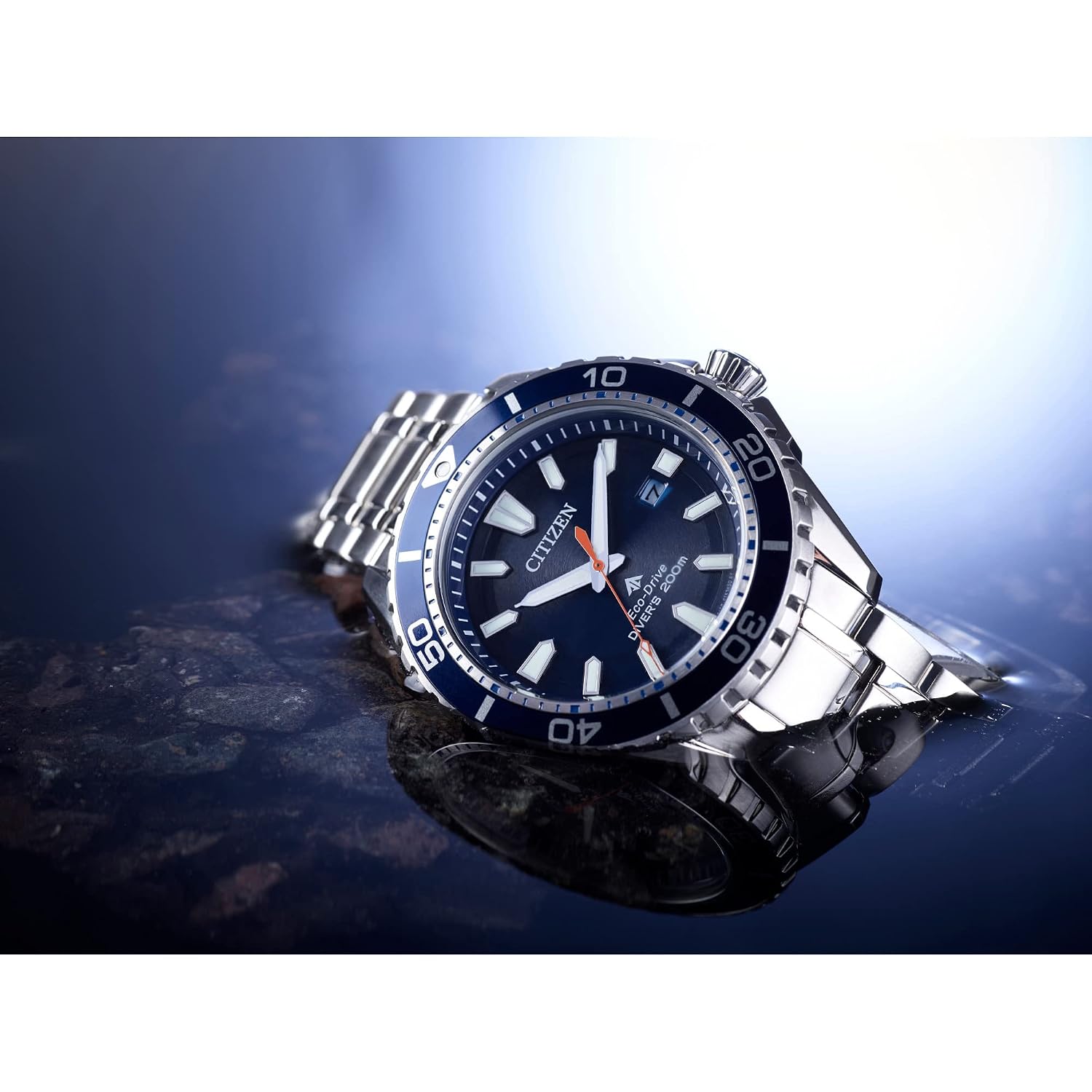 Citizen Titanium Men's Promaster Analog Sea Eco-Drive Stainless
