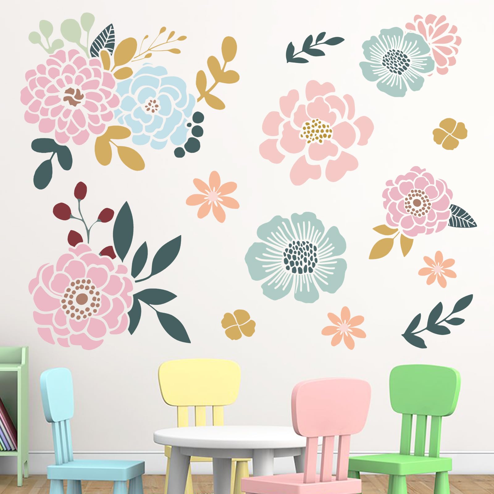 Stickers muraux MFA 1014 lot de 2 grand format adhesif mural salon moderne