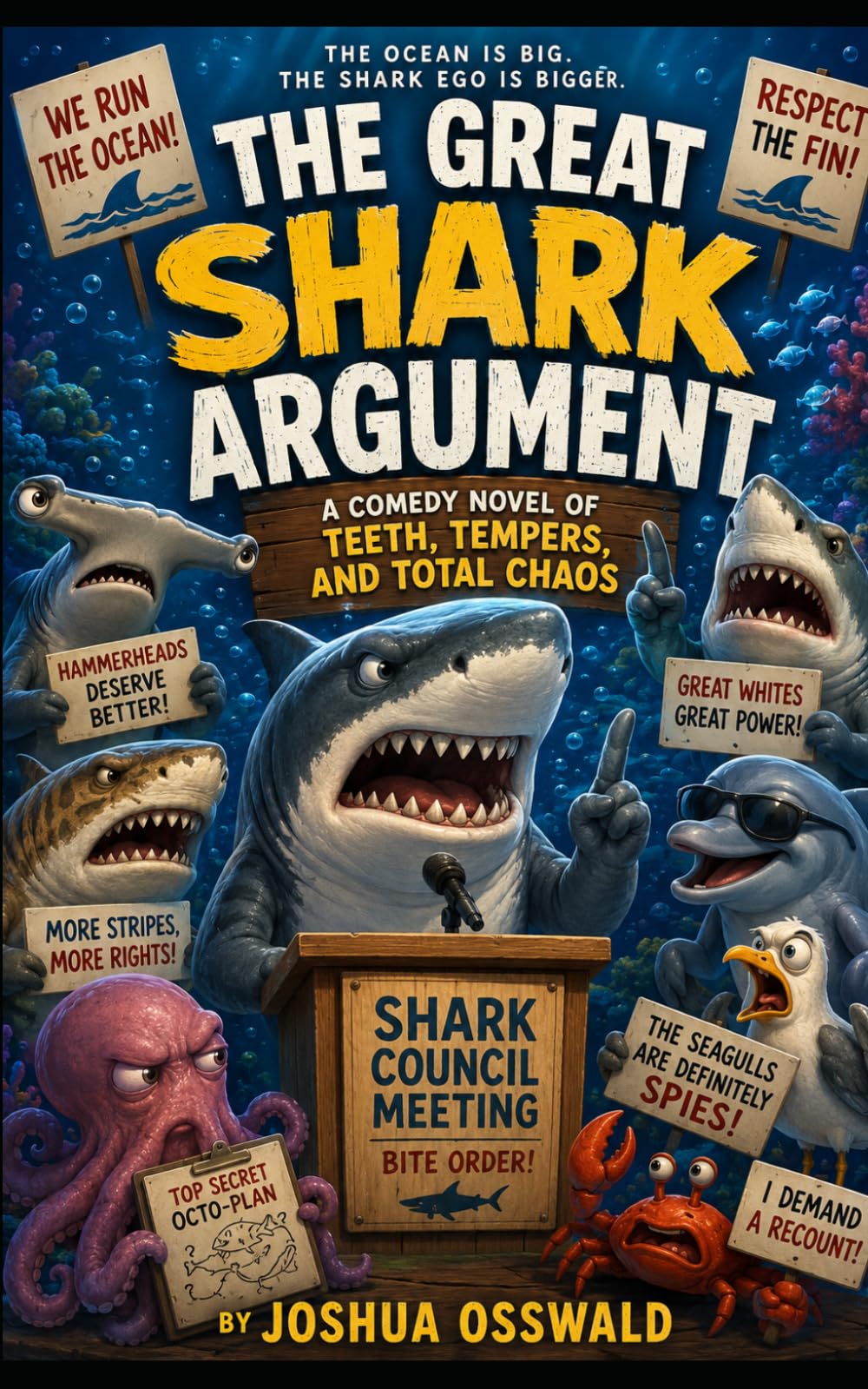 THE GREAT SHARK ARGUMENT: A Comedy Novel of Teeth, Tension, and Total Ocean Chaos (THE GREAT ARGUMENT BOOK SERIES)
