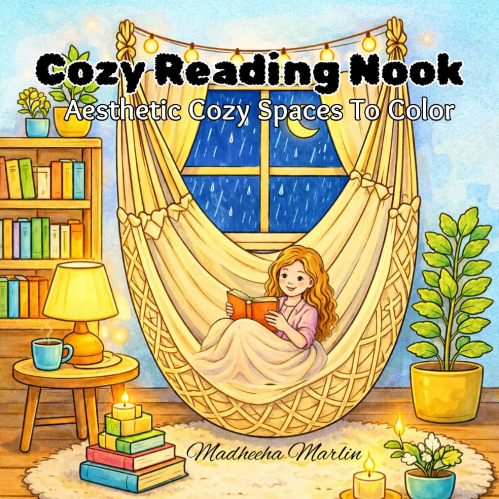 Cozy Reading Nook: Cute & Relaxing Cozy Spaces for Book Lovers, Stress Relief & Hygge Vibes