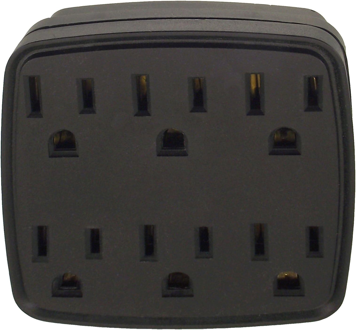 Shaxon PYF-57BK Wall Outlet Power Splitter, Black