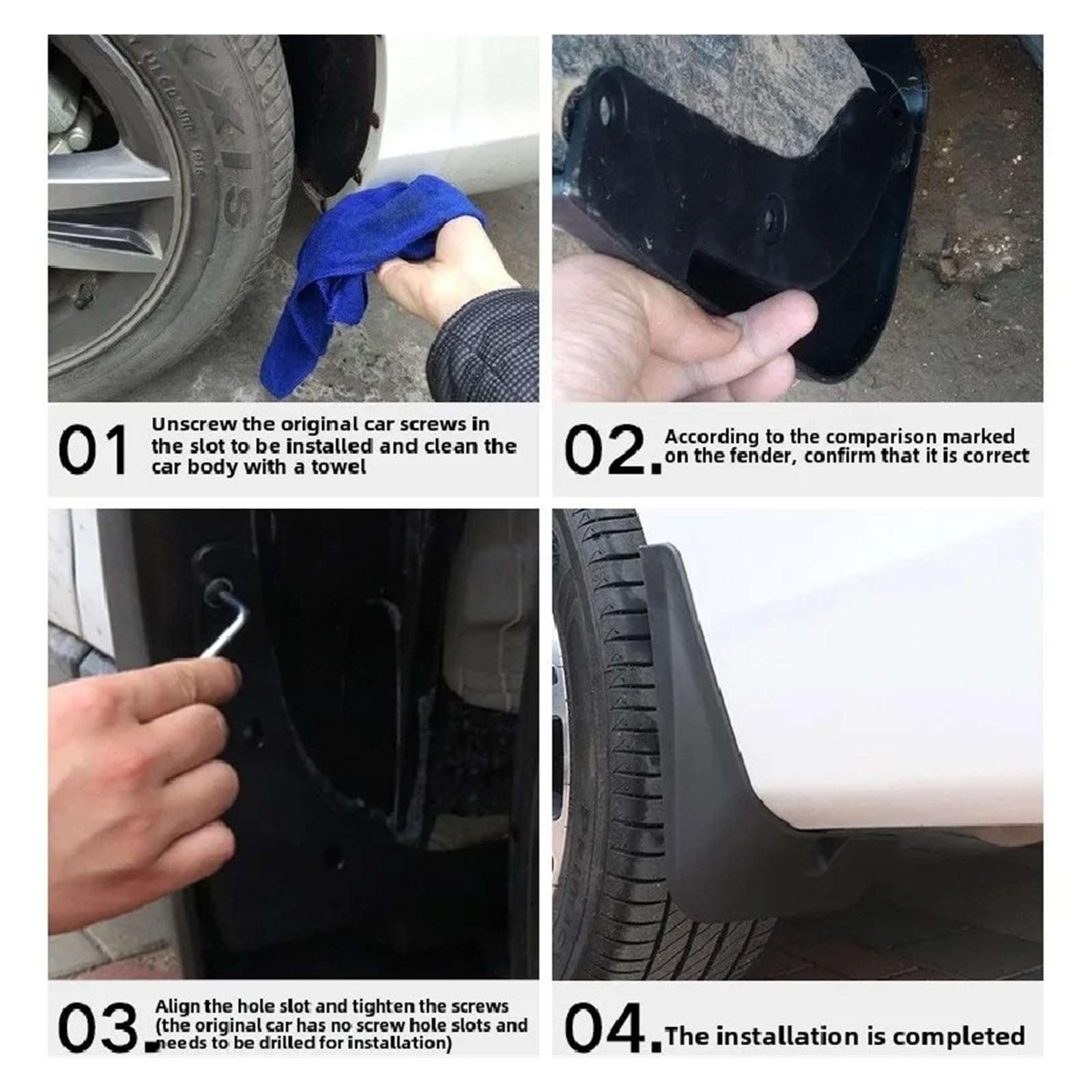 Voiture Mud Flaps pour Peugeot 3008 GT 2017 2018 2019 2020 2021 2022 2023 Garde-Boue Avant Et Arrière Bavettes Avant et Arrière