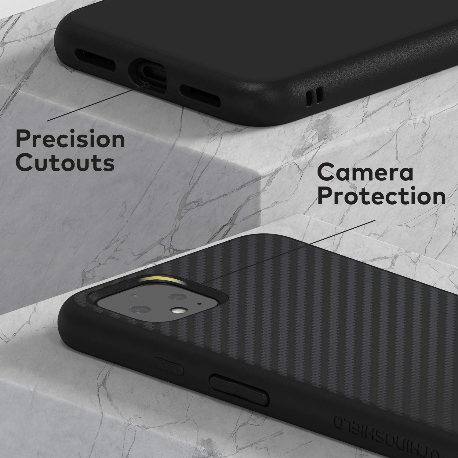 RhinoShield SolidSuit Cover Per Google Pixel 6a – Carbon Fiber, Antiurto 3,5 Metri, Design Sottile, Ricarica Wireless Compatibile - 2